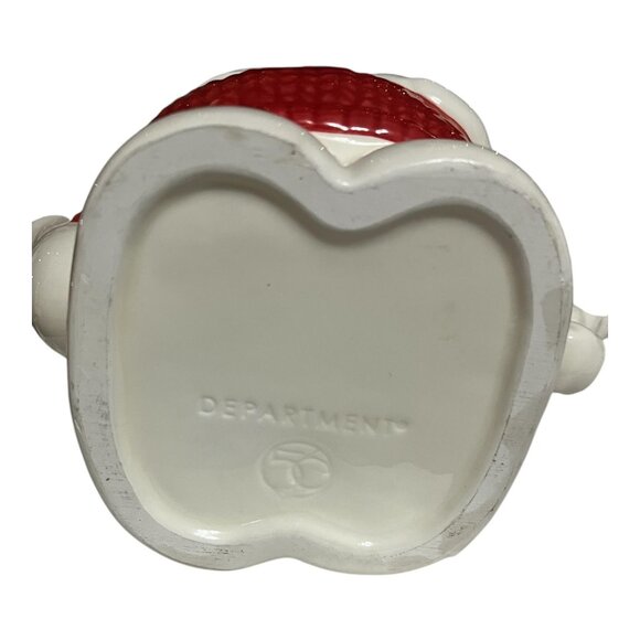 Department 56 Snowman Teapot with Red Sweater and Hat – Ceramic Holiday Cocoa De - Picture 6 of 7